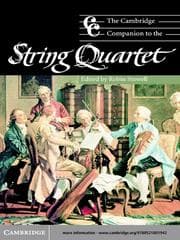 Tapa de The Cambridge Companion to the String Quartet