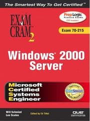 Tapa de MCSE Windows 2000 Server Exam Cram 2 (Exam Cram 70-215)
