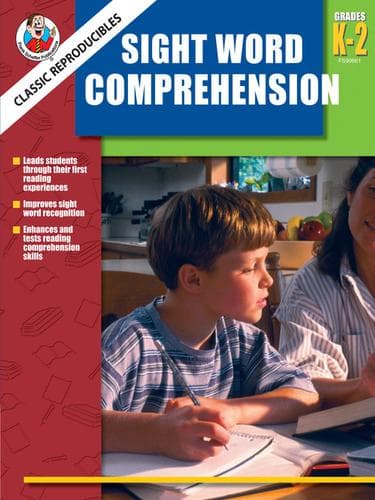 Tapa de Sight Word Comprehension, Grades K-2