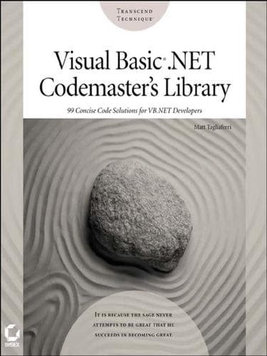 Tapa de Visual Basic®TM.NET Codemaster's Library