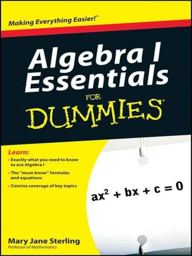 Tapa de Algebra I Essentials For Dummies®