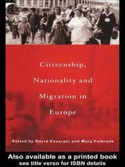 Tapa de Citizenship, Nationality and Migration in Europe
