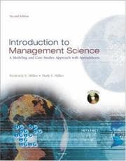 Tapa de Introduction to Management Science