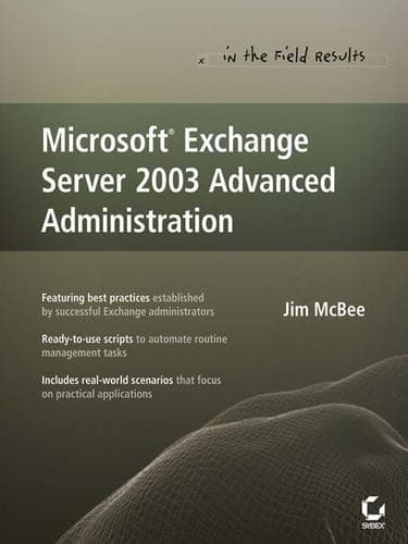 Tapa de Microsoft® Exchange Server 2003 Advanced Administration