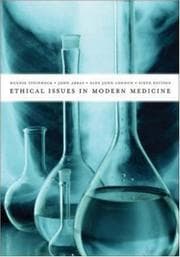 Tapa de Ethical issues in modern medicine