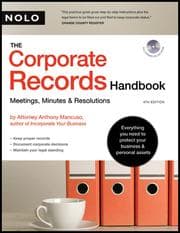 Tapa de Corporate Records Handbook,The