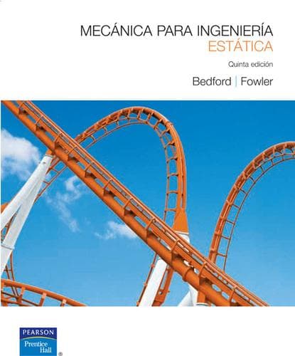 Tapa de Mecanica para ingenieria Estatica