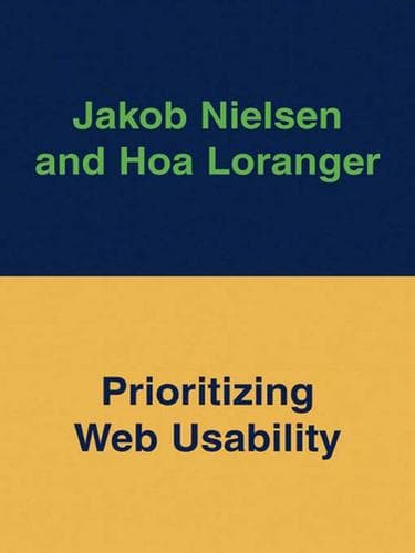 Tapa de Prioritizing Web Usability