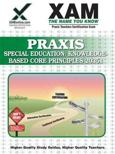 Tapa de PRAXIS Special Education: Knowledge-Based Core Principles 20351