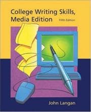 Tapa de College Writing Skills, media edition, with Student CD-ROM and User's Guide
