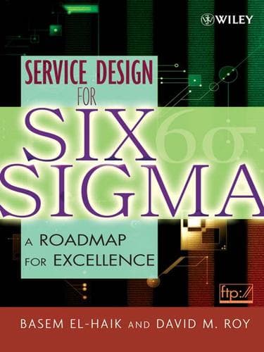 Tapa de Service Design for Six Sigma