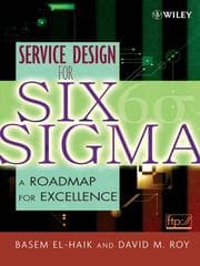 Tapa de Service Design for Six Sigma