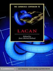Tapa de The Cambridge Companion to Lacan