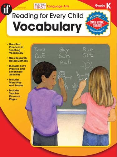 Tapa de Vocabulary, Grade K