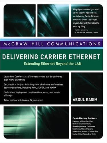 Tapa de Delivering Carrier Ethernet