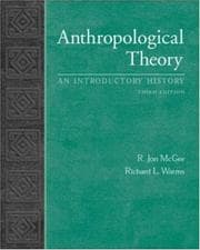 Tapa de Anthropological theory