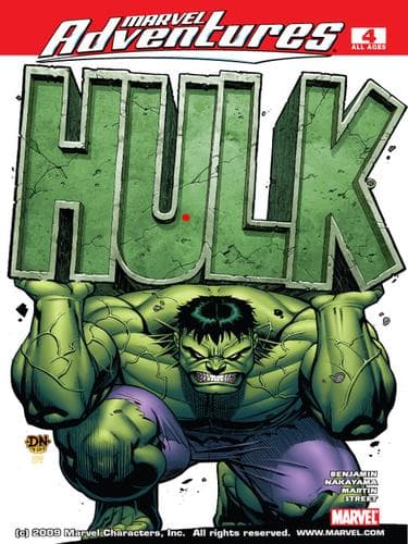 Tapa de Marvel Adventures Hulk