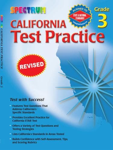 Tapa de California Test Practice, Grade 3
