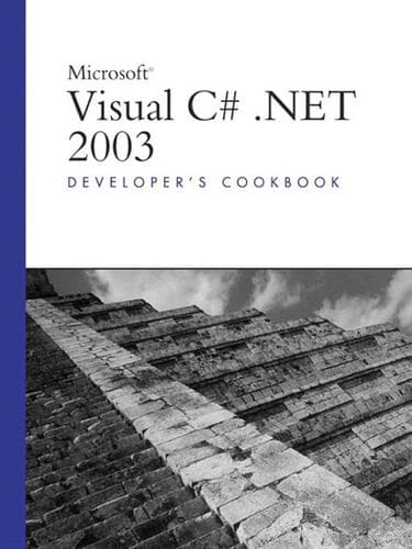 Tapa de Microsoft Visual C# .NET 2003 Developer's Cookbook