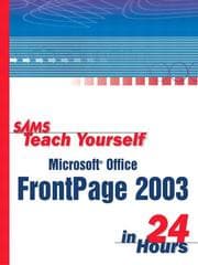 Tapa de Sams Teach Yourself Microsoft Office FrontPage 2003 in 24 Hours