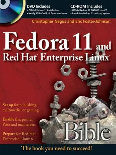 Tapa de Fedora 11 and Red Hat Enterprise Linux Bible