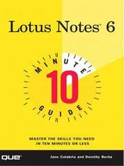 Tapa de 10 Minute Guide to Lotus Notes 6