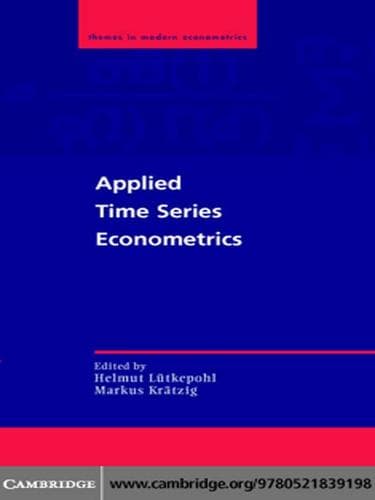 Tapa de Applied Time Series Econometrics