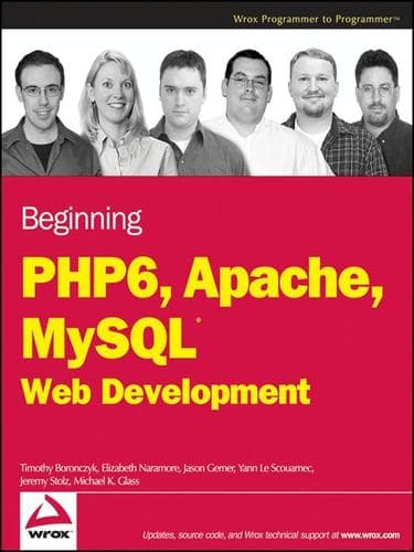 Tapa de Beginning PHP 6, Apache, MySQL 6 Web Development
