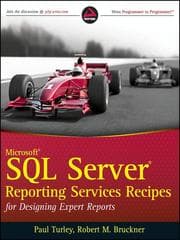 Tapa de Microsoft SQL Server Reporting Services Recipes