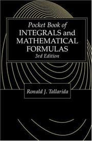 Tapa de Pocket Book of Integrals and Mathematical Formulas
