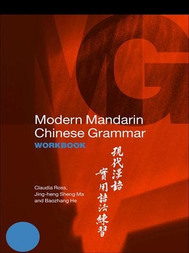 Tapa de Modern Mandarin Chinese Grammar Workbook