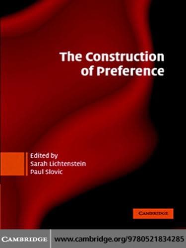 Tapa de The Construction of Preference