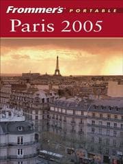 Tapa de Frommer's Portable Paris 2005