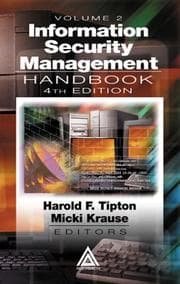 Tapa de Information security management handbook