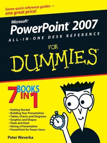 Tapa de PowerPoint 2007 All-in-One Desk Reference For Dummies
