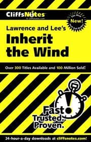 Tapa de CliffsNotesTM Inherit the Wind