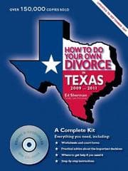 Tapa de How to Do Your Own Divorce in Texas, 2009-2011