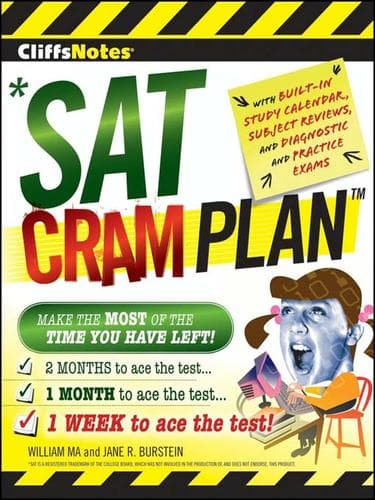 Tapa de CliffsNotes SAT Cram Plan