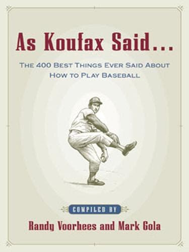 Tapa de As Koufax Said...