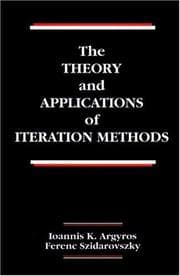 Tapa de The theory and applications of iteration methods