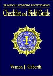 Tapa de Practical homicide investigation checklist and field guide
