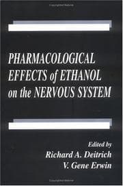 Tapa de Pharmacological effects of ethanol on the nervous system