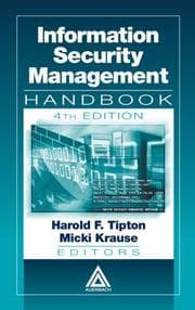 Tapa de Information security management handbook