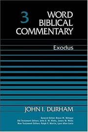 Tapa de Word Biblical Commentary Vol. 3, Exodus  (durham), 554 Pp