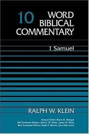 Tapa de Word Biblical Commentary Vol. 10, 1 Samuel  (klein), 339pp