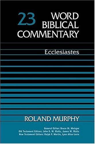 Tapa de Word Biblical Commentary Vol. 23a, Ecclesiastes  (murphy), 254pp