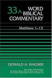 Tapa de Word Biblical Commentary Vol. 33a, Matthew 1-13 (hagner), 483pp