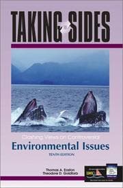 Tapa de Taking sides : clashing views on controversial environmental issues