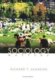 Tapa de Sociology Matters (NAI)