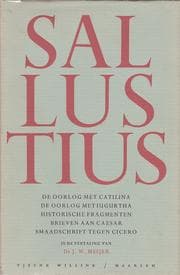 Tapa de De oorlog met Catilina ; De oorlog met Iugurtha ; Historische fragmenten ; Brieven aan Caesar ; Smaadschrift tegen Cicero
